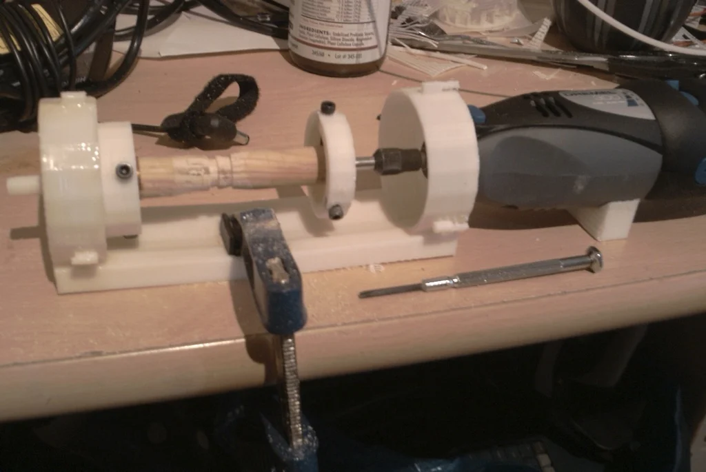 Microlathe - The Parametric, Printable Lathe