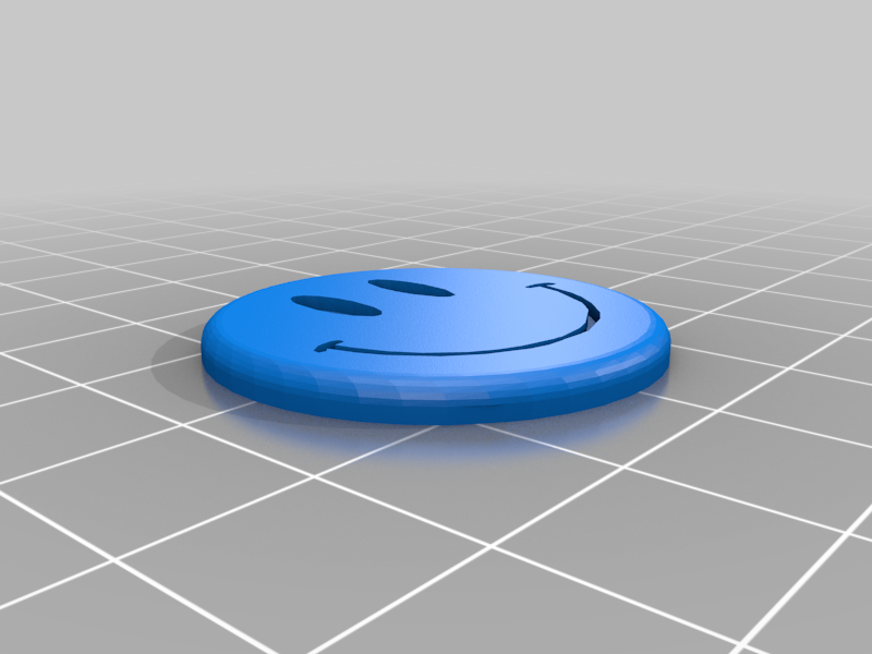 3cm smiley button