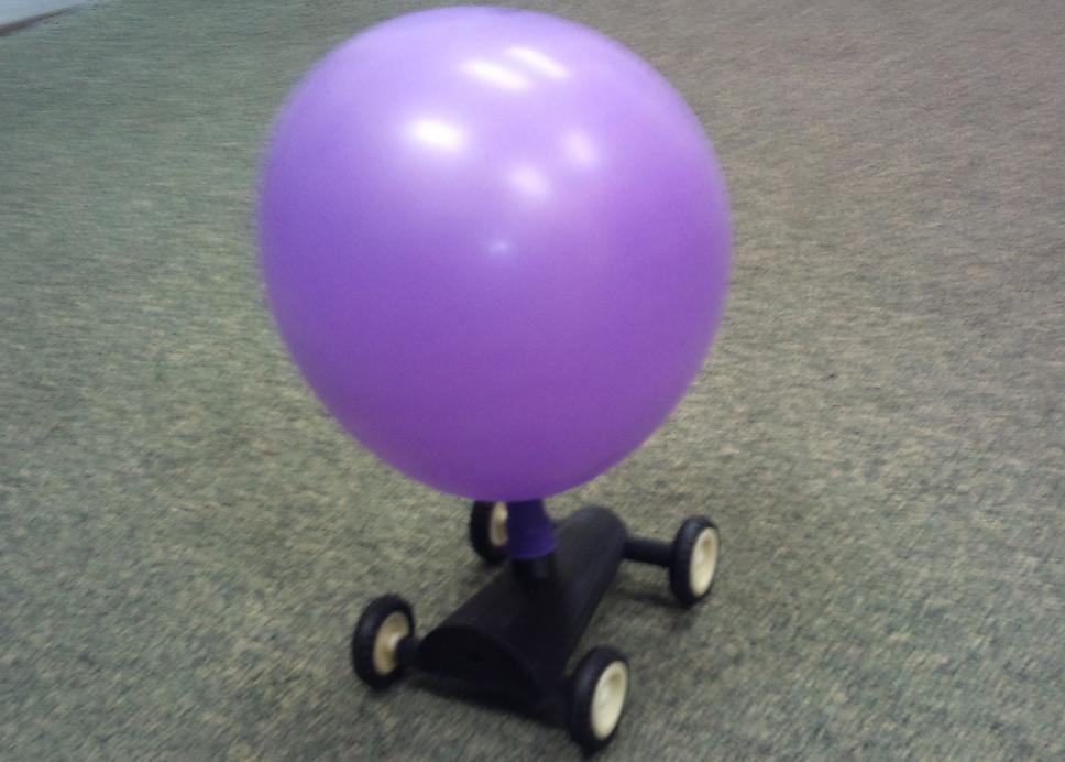 Balloon powered Jet Car