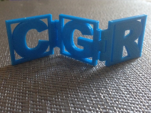 Personalizable Hinged Initials