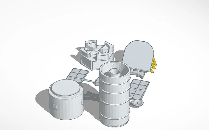 Hubble Telescope (low res model)