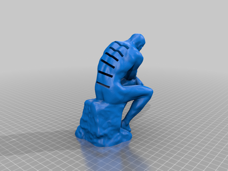Rodin's Thinker SD Card Holder