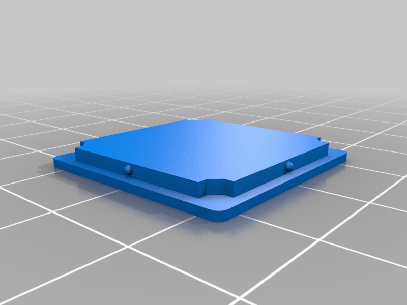 A square box, with locking lid.