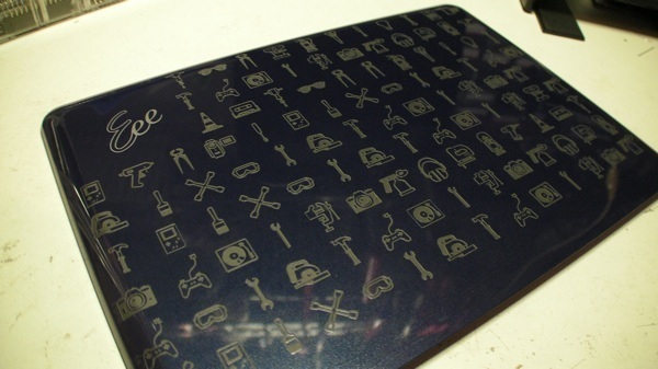 ASUS Eee PC 901 laser etch