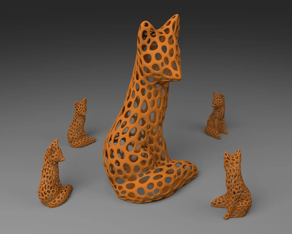 Fox - Voronoi Style