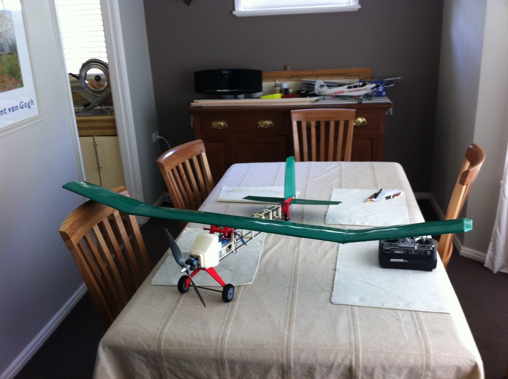 Full ABS RC plane with brushless electric motor