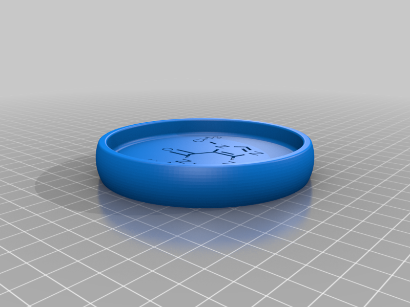 Mug coaster - caffeine molecule
