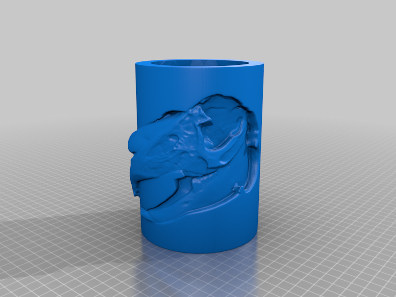 Jack Rabbit Skull Pencil Cup