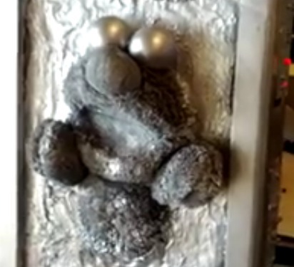 Tickle-me-Elmo in Carbonite by @tblatt of @custom3dstuff