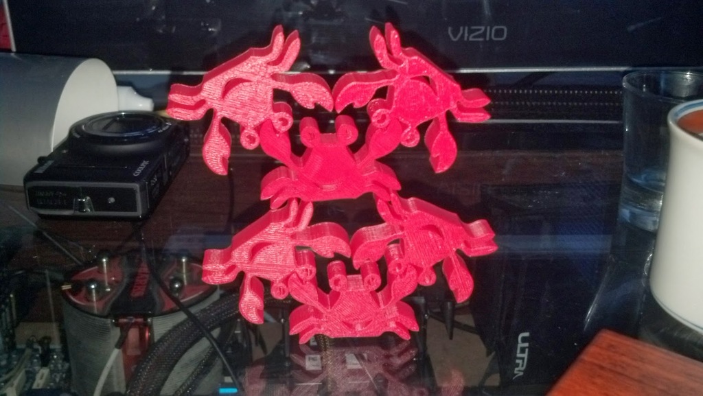 Stackable Happy Crab