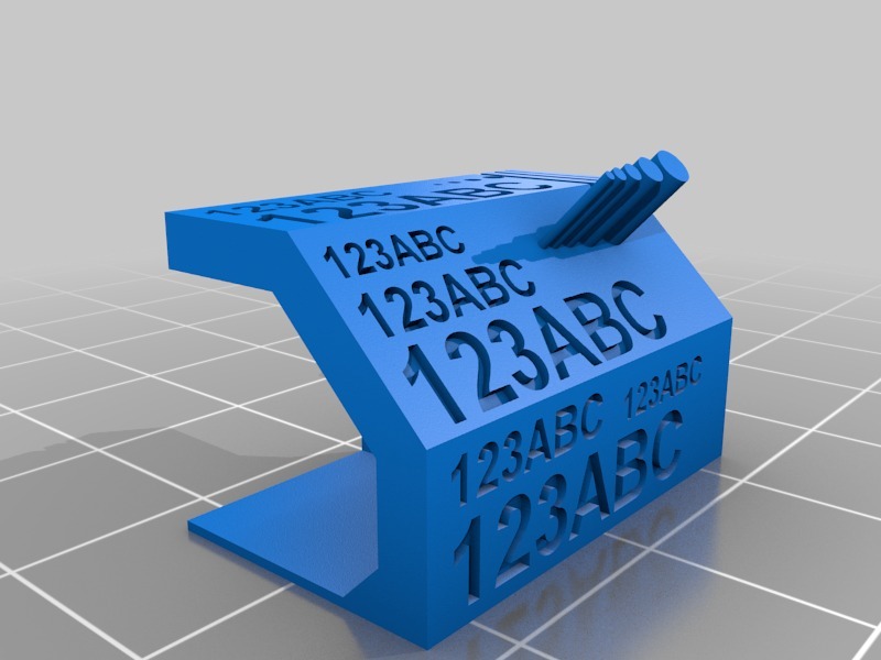 SLA Performance Test Piece