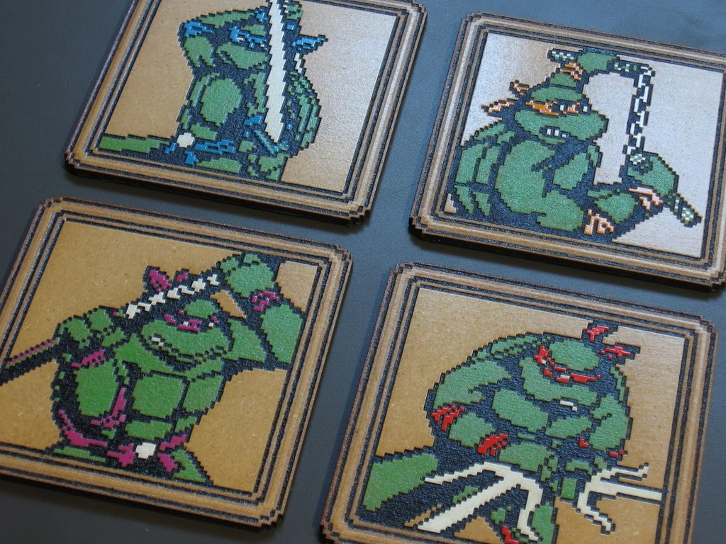 TMNT2 Coaster Set