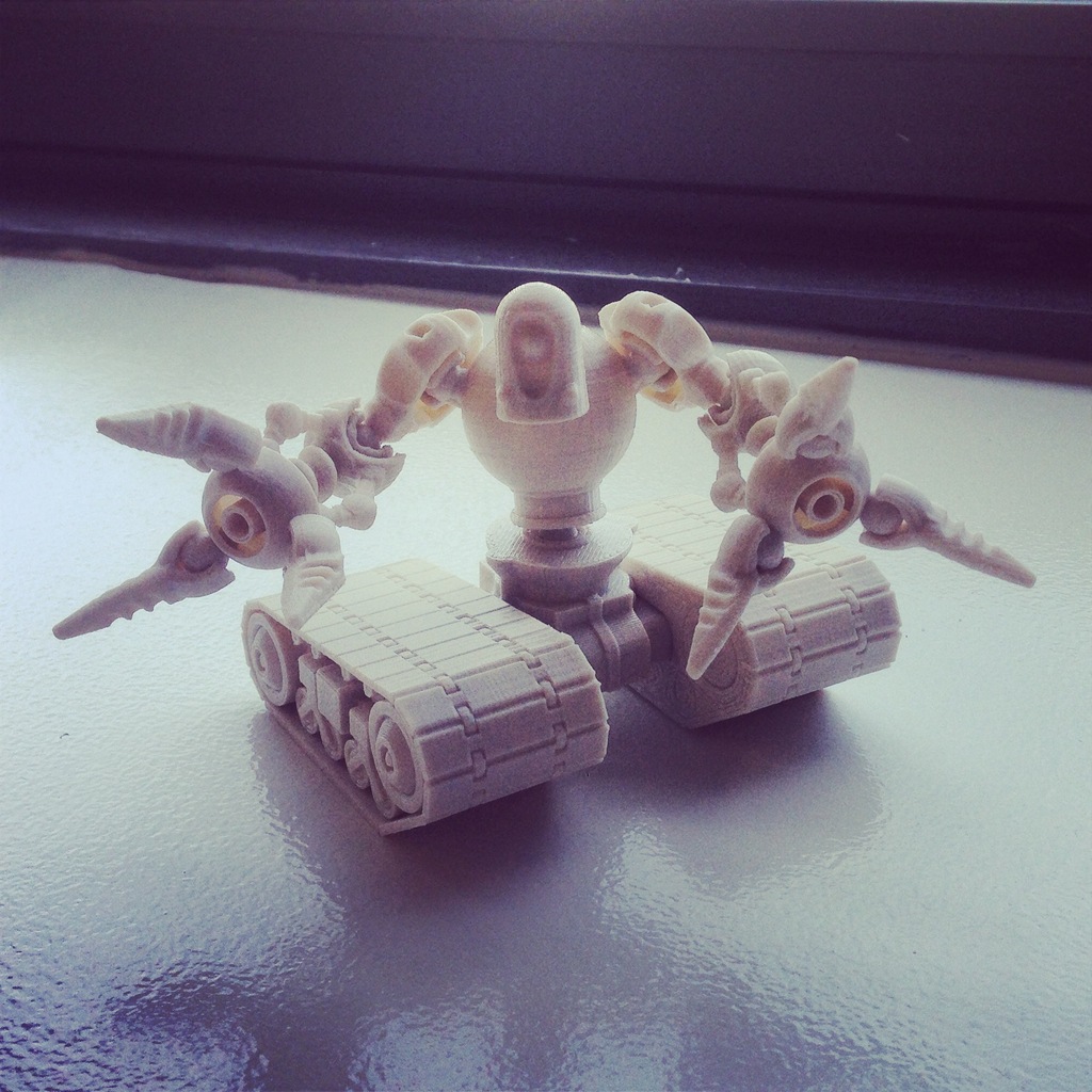 Modio SpiderBot Remixed with Tank Treads from Kongotronic 3000