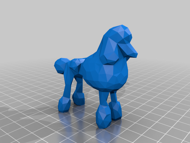 Poodle Low Poly