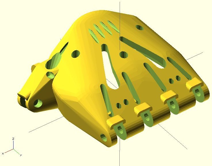 Cyborg Beast v7.1 (Parametric Printable Prosthetic)