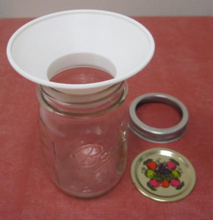 Canning Funnel for Pint or Half Pint Wide Mouth Ball or Mason Jar