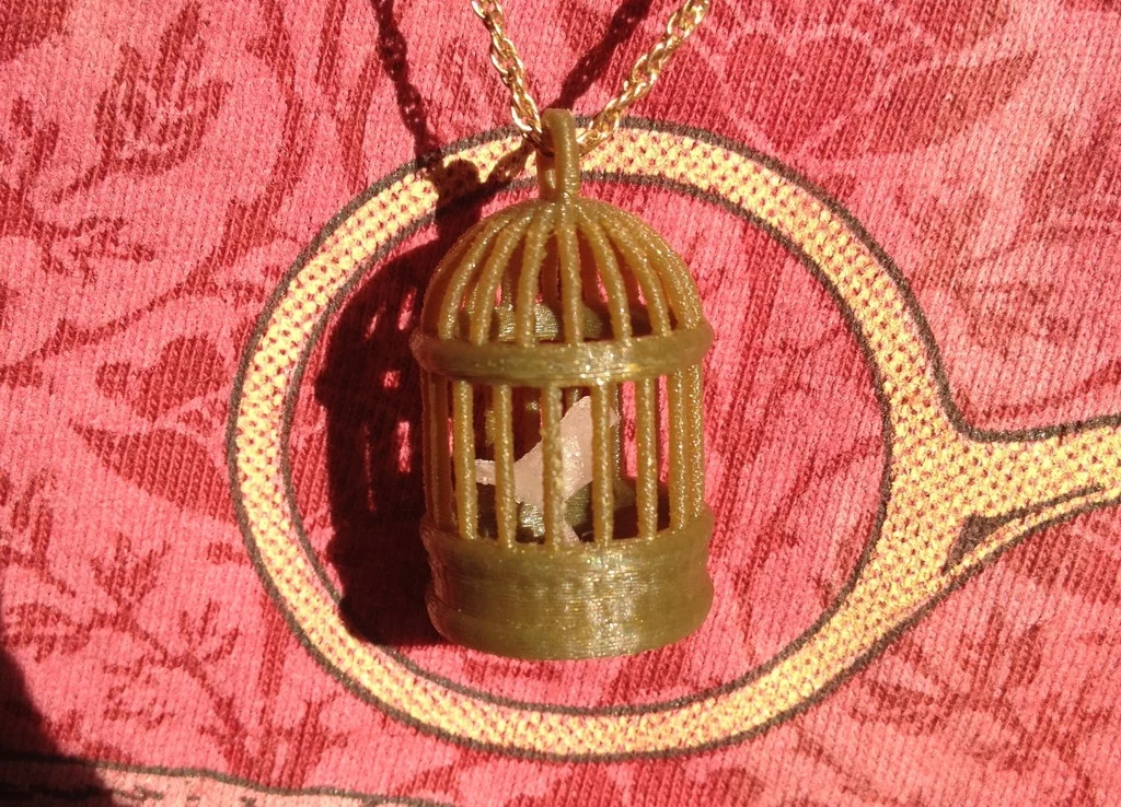 Bird in Cage Pendant