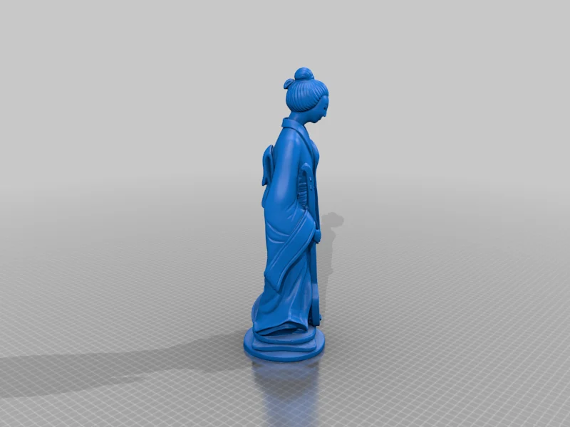 Jean Gordon's carvings Woman with Samisen