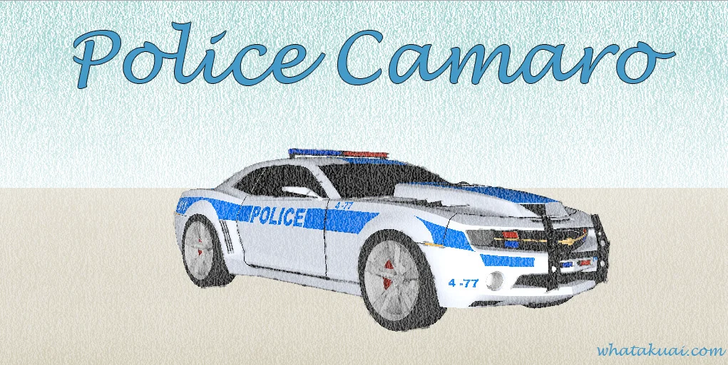 Police Chevrolet Camaro car for #WeLoveCars collection by Whatakuai