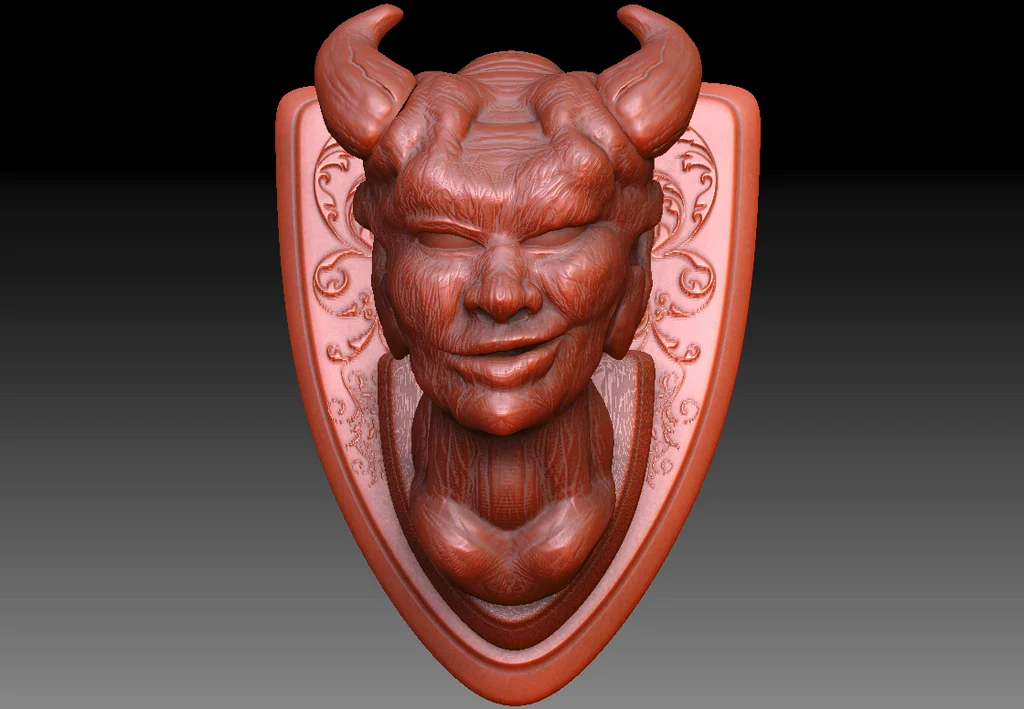 Satyr Trophy Plaque