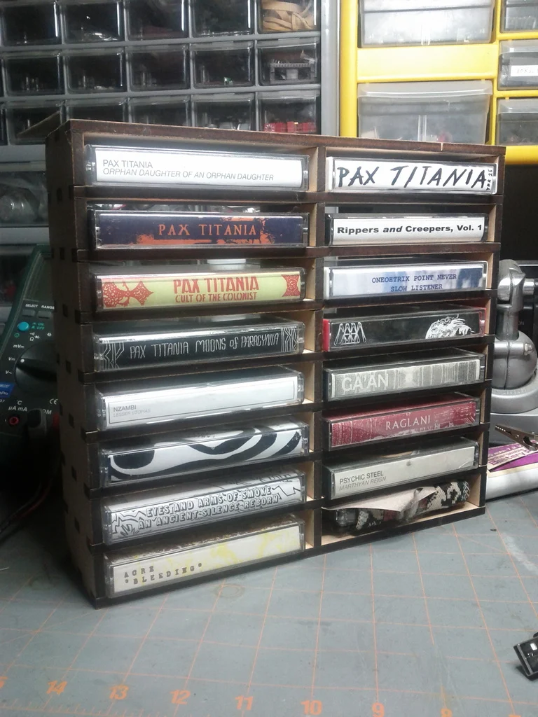 Laser cut cassette rack