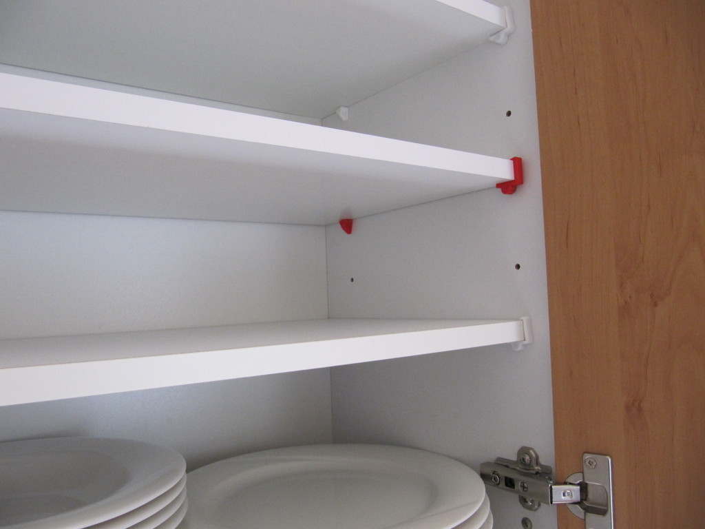 Security pin shelf (kitchen)