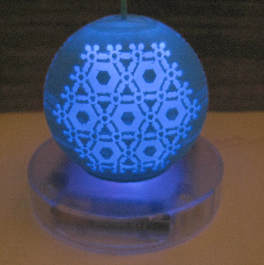 Translucent Snowflake Ornament