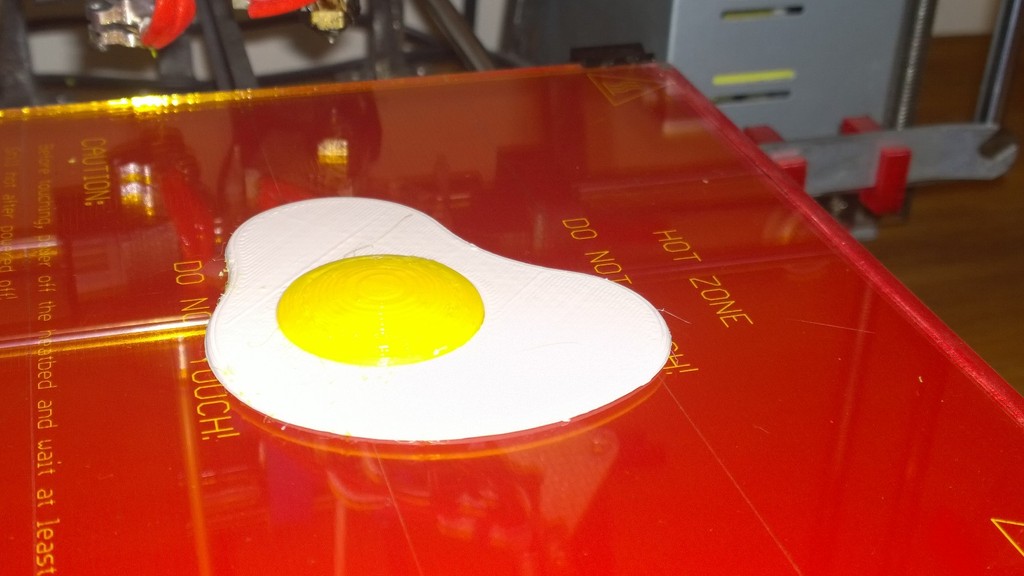 Fried egg - dual extrusion