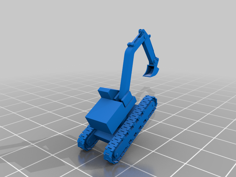 wooden toy excavator