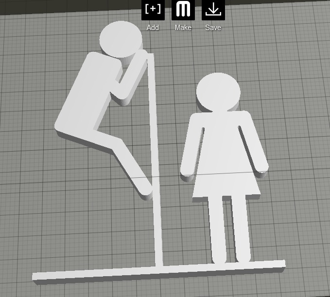 Toilet sign