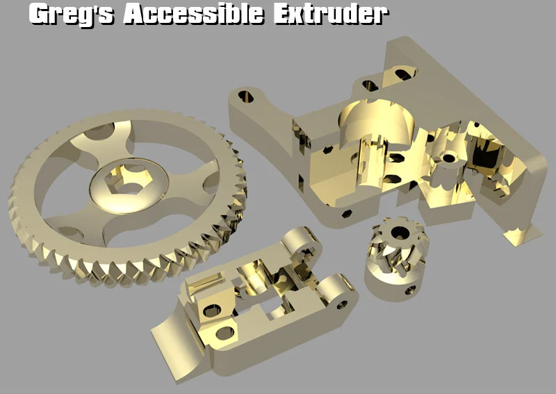 Greg's Accessible Extruder for MakerFarm Kits