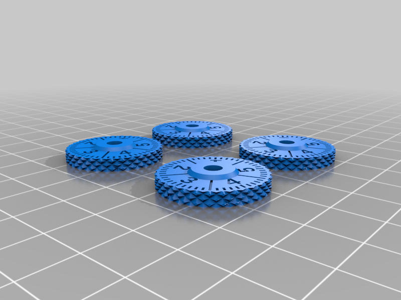 Thumbwheel Mod For Wanhao Duplicator I3, Maker Select, and Cocoon Create 3D Printers ALL PARTS IN ONE PRINT