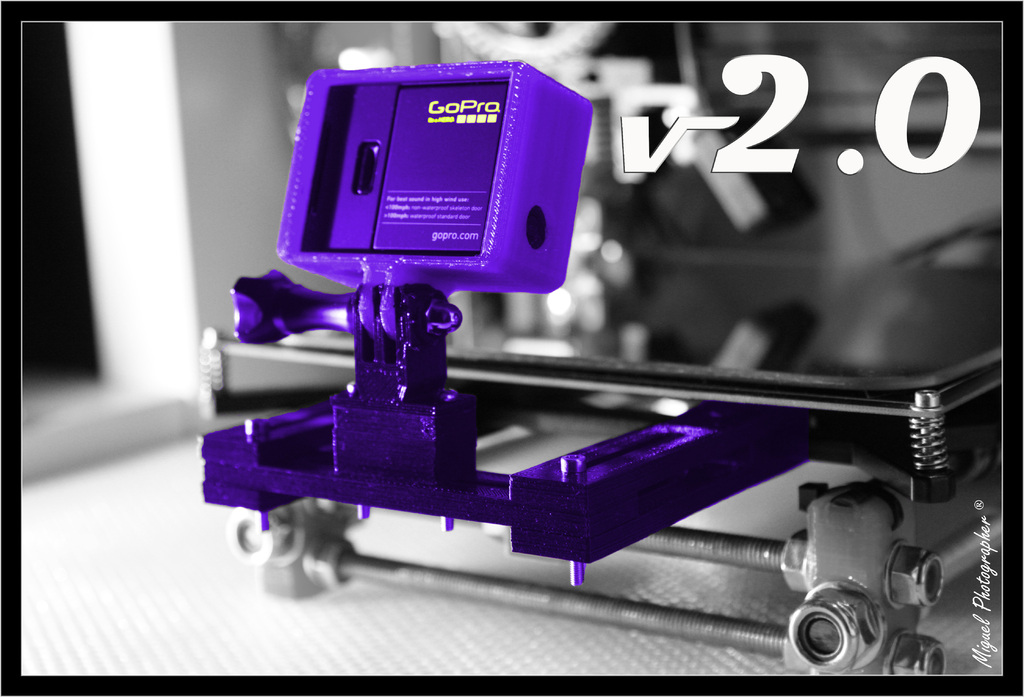 Staffa v2.0 GoPro Hero 3 per TimeLapse in "Prusa i3"
