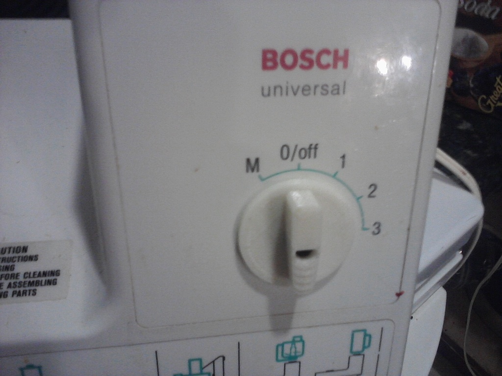 Bosch Universal Kitchen Machine knob