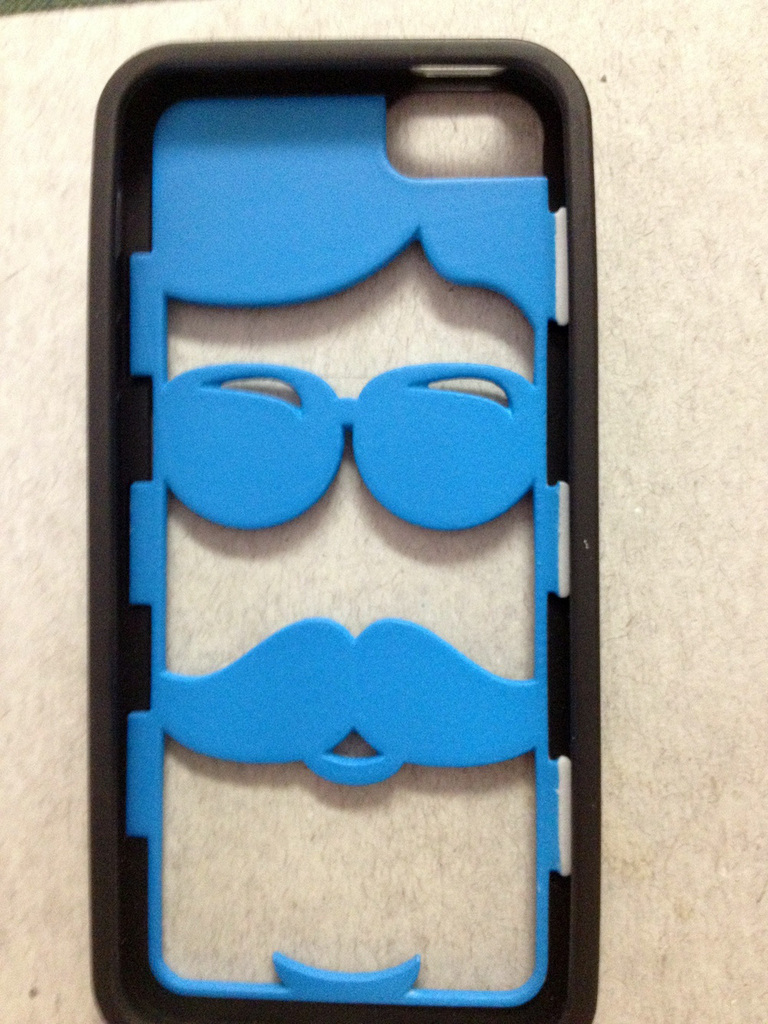 FraemesOpen Mustache iPhone 5/5S Case