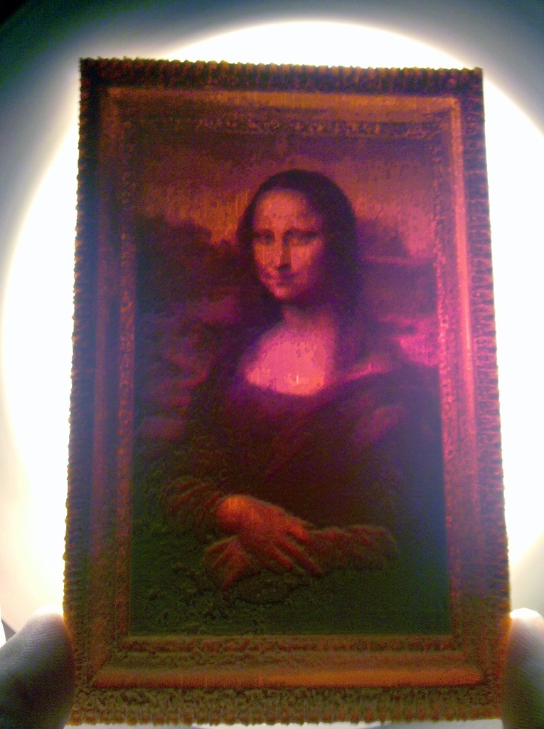 Decimated Mona Lisa Lithophane