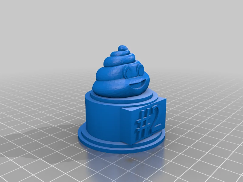 Lucky Turd Emoji Trophy