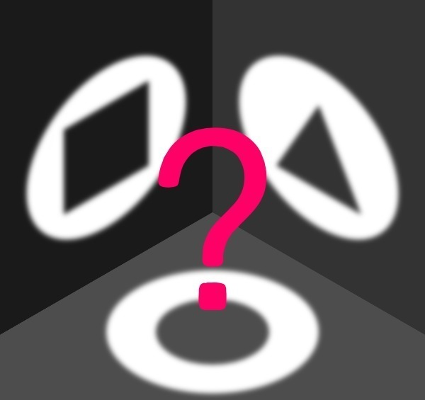 One object, three geometric shadows