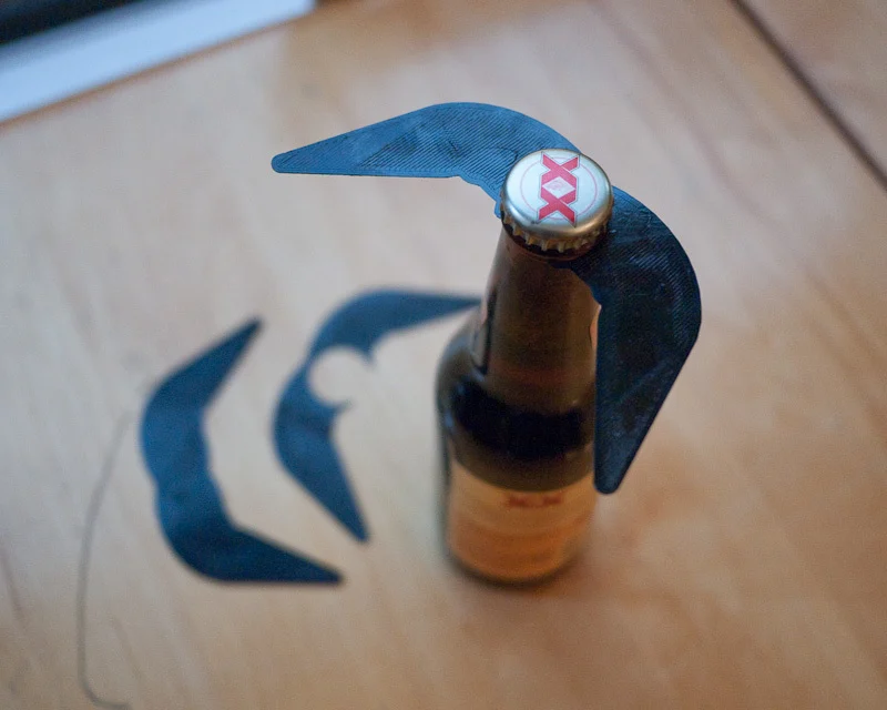 Beer Bottle Moustache