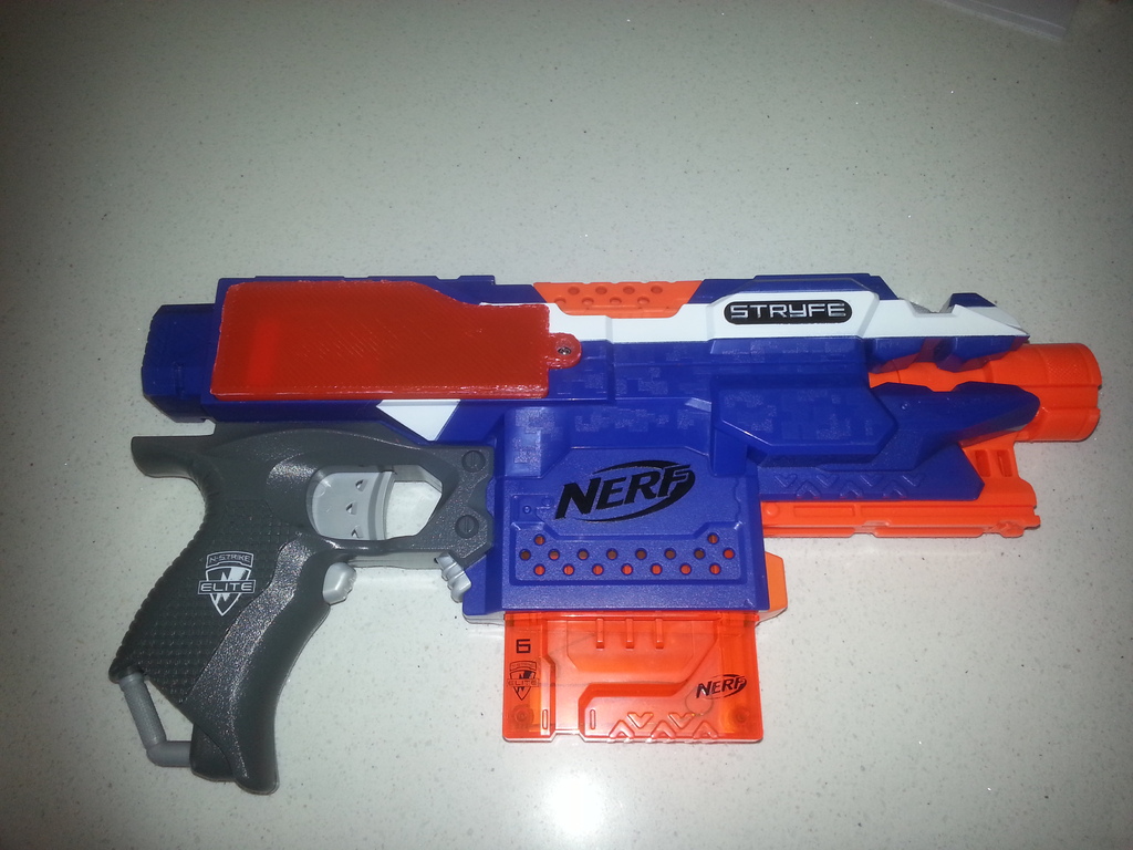 Nerf Stryfe 9V Mod Battery Cover