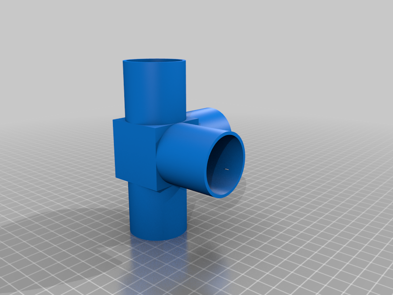 4 way connector for closet dowels