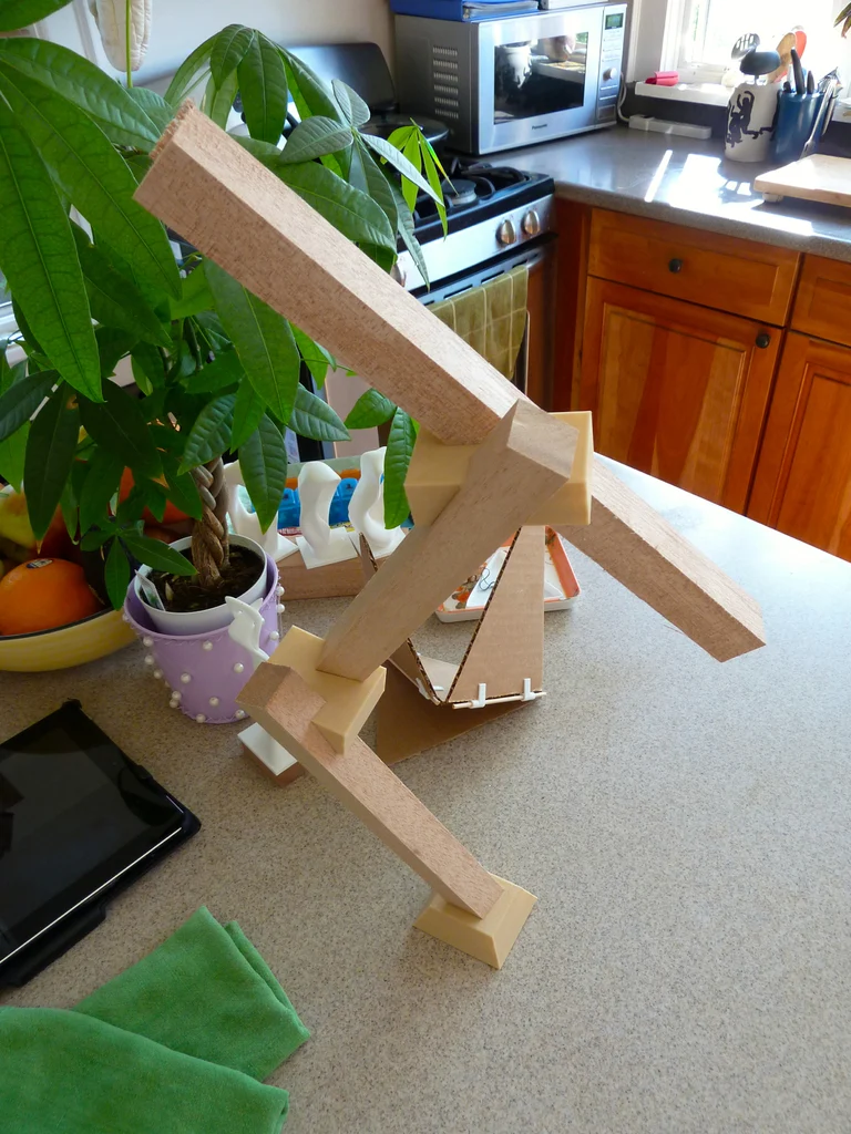 Random angle wood block connectors
