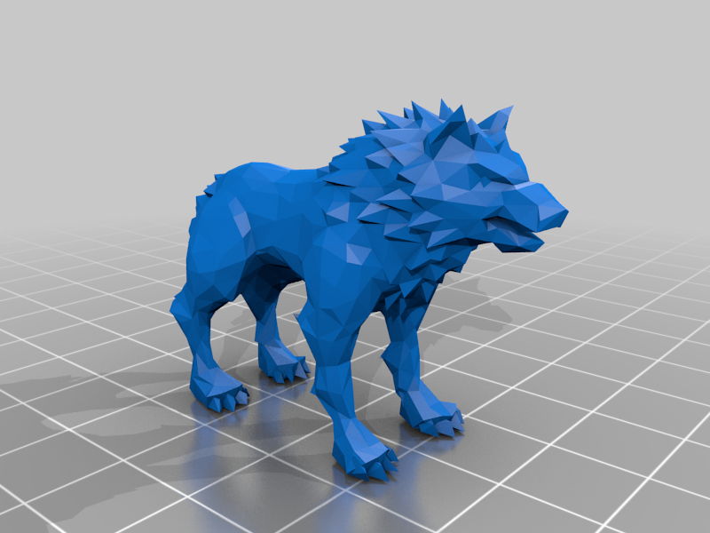 Low Poly Wolf