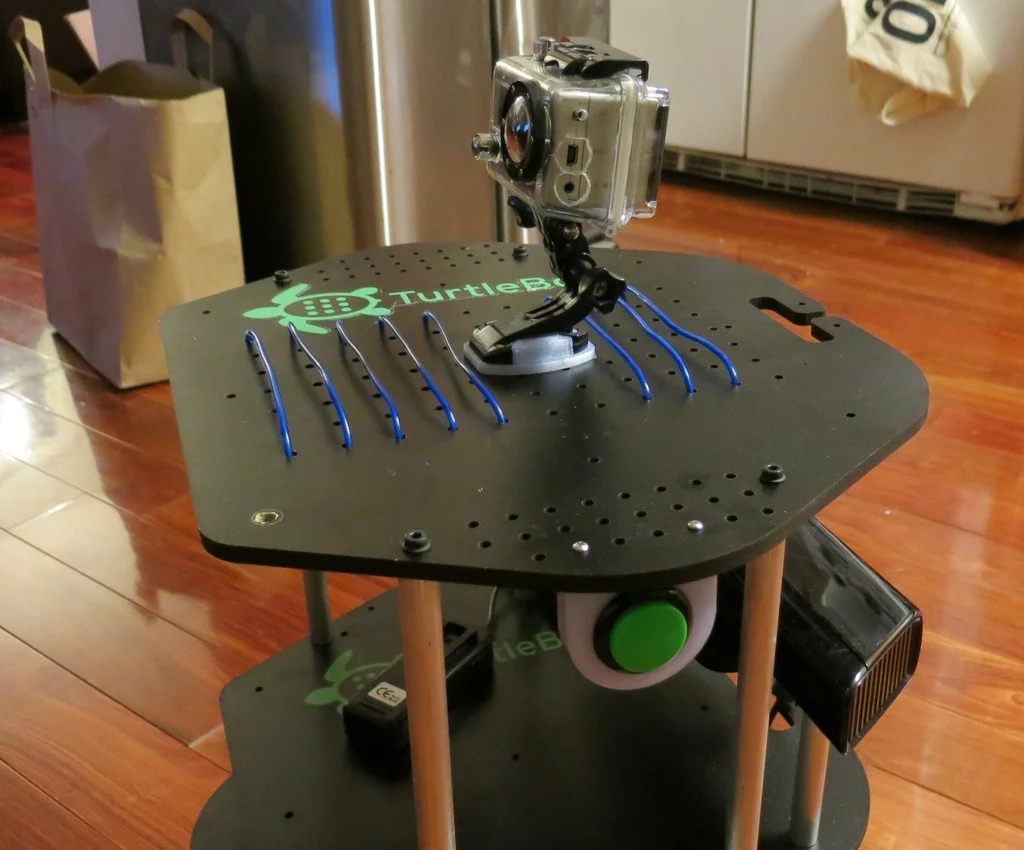 Sanwa button mount for turtlebot and turtlebot 2
