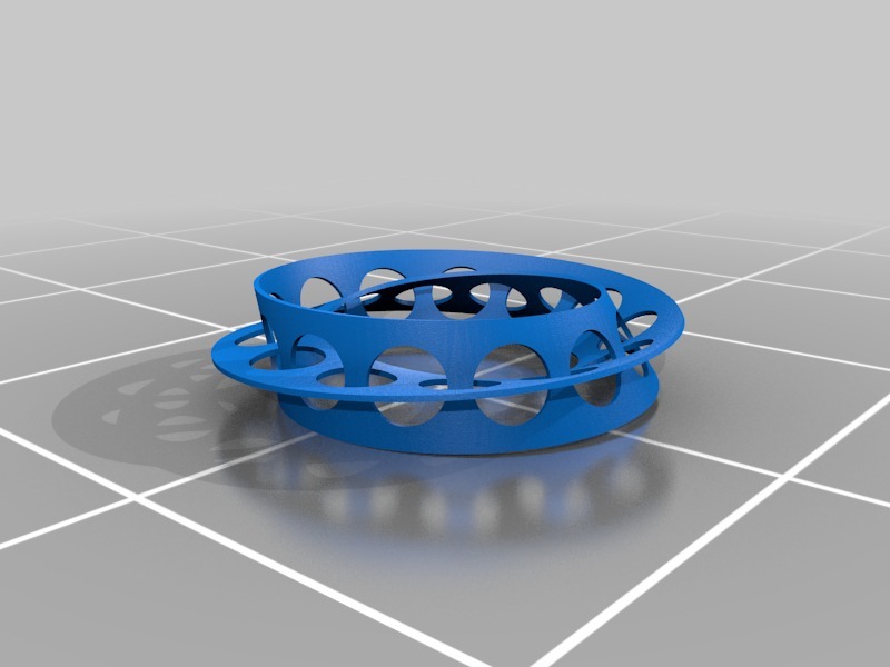 Golden ration Moebius double strip