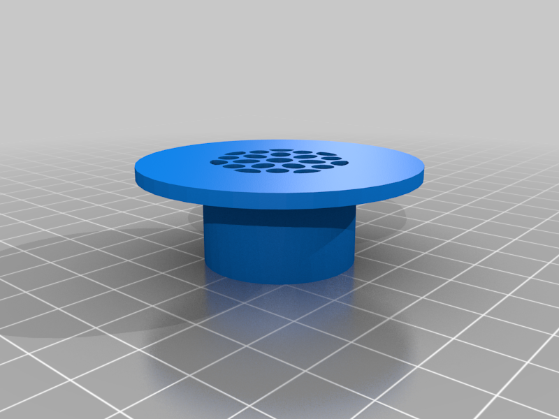 Designer Styled Bathroom Sink Strainer - 3D Printer Optimized
