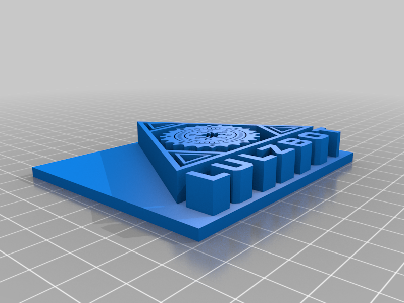 Lulzbot Logo nameplate (Single/Triple Extruder)