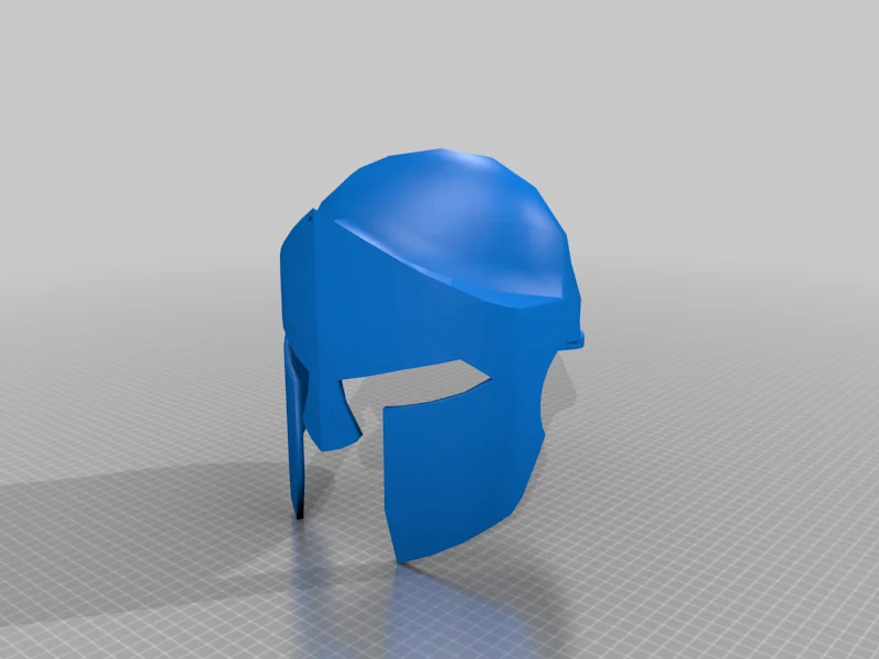 Low Poly Spartan Helmet