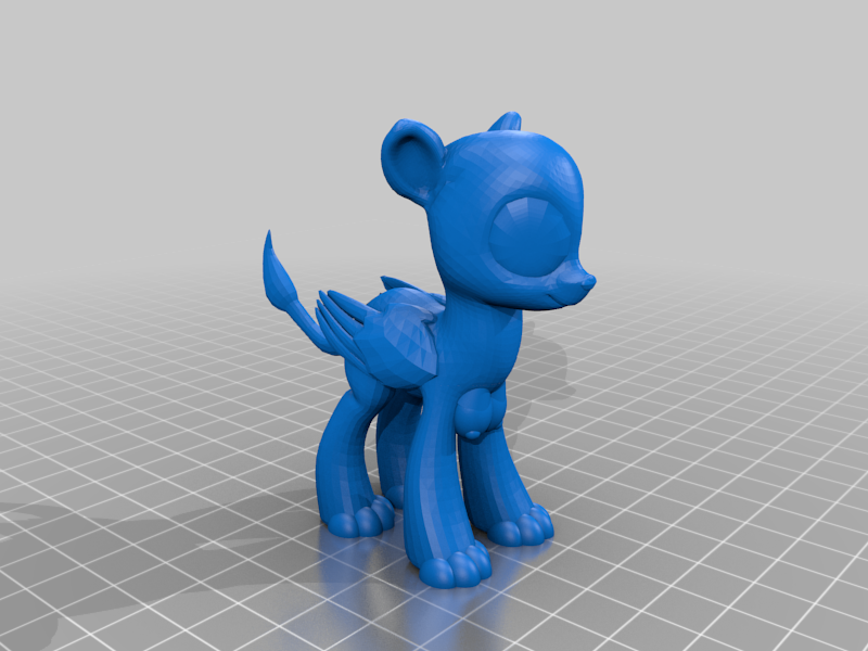 MLP style female sphinx blank (busty)