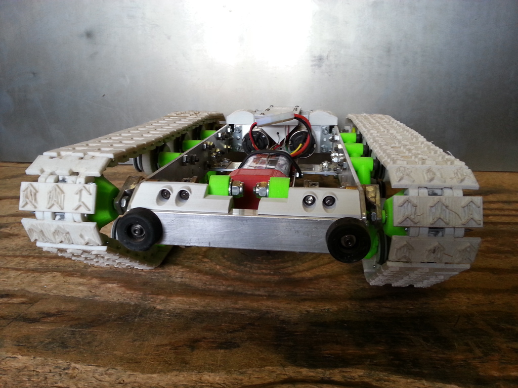 Tank Track 2in, Track, grousers, sprockets